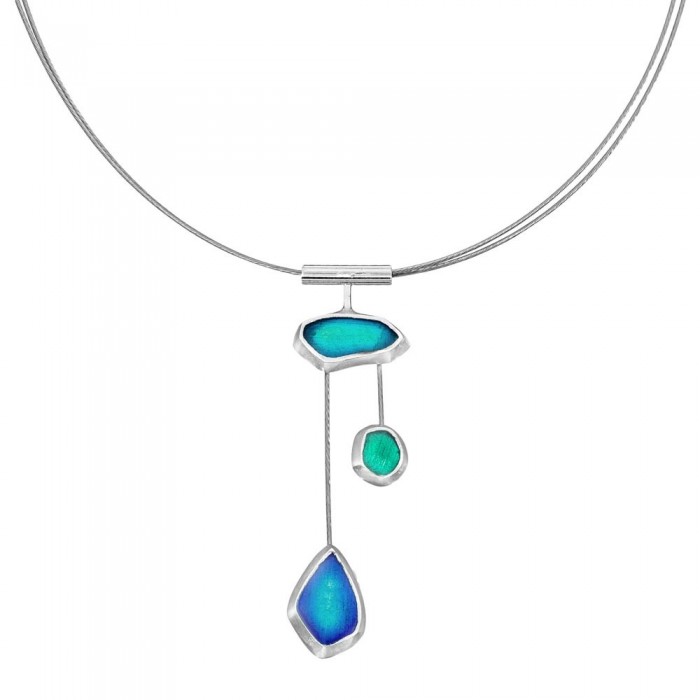 Necklace "Seaglass Shades"...