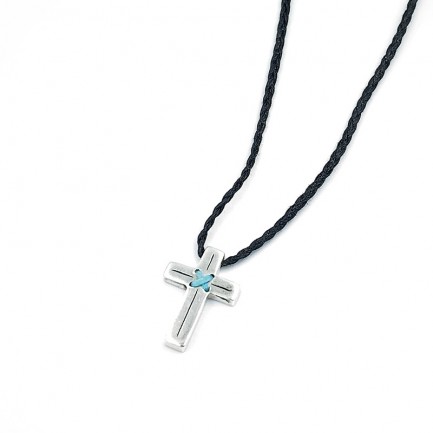 Necklace "Cross Χ" - Black