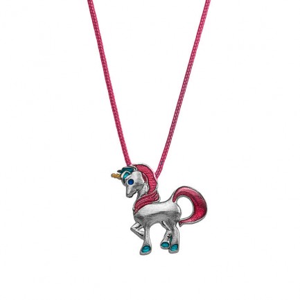 Necklace "Unicorn" - Fuchsia