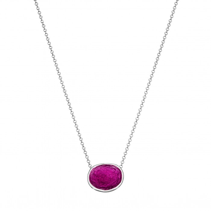 Necklace "Pebble" - Purple