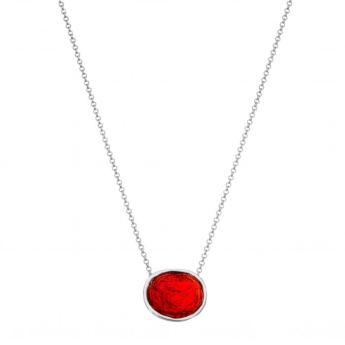 Necklace "Pebble" - Red