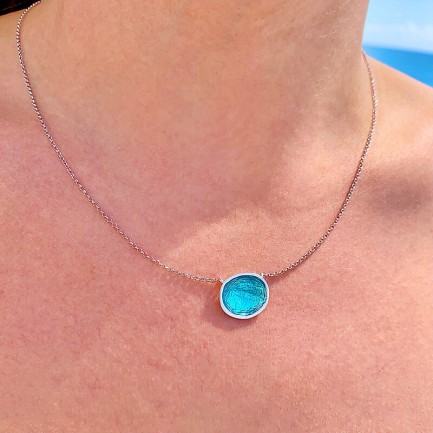 "Pebble" necklace - Τurquoise