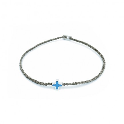 Bracelet "Cross SM" - Ash Grey