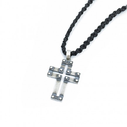 Necklace "Cross 12 Pins" -...