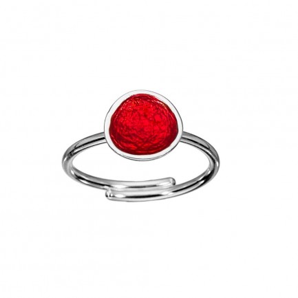 "Pebble" ring - Red